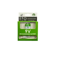 GENERICO - Pila Recargable USB 9V