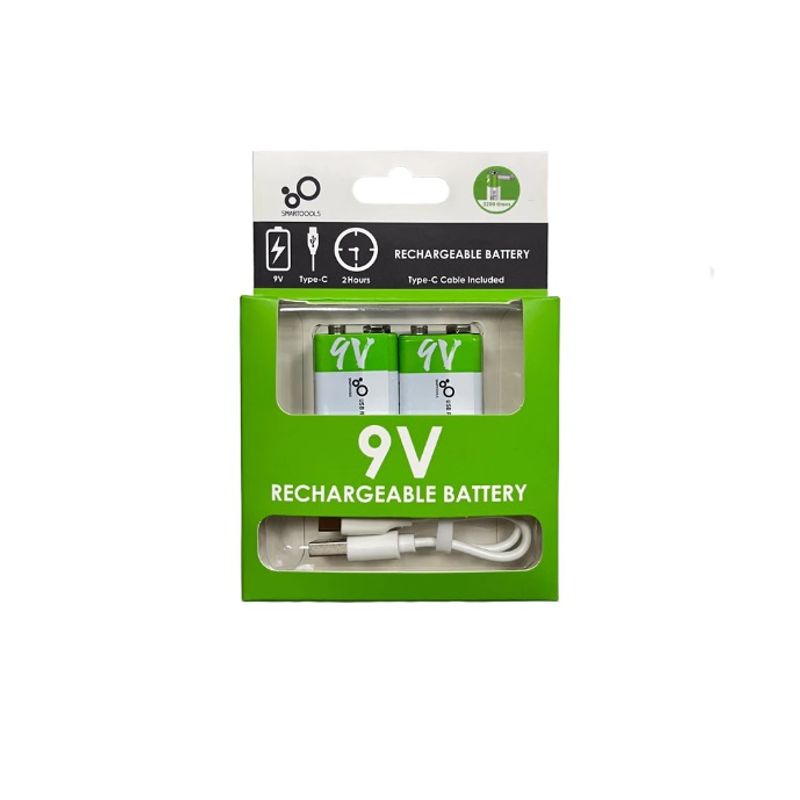 GENERICO - Pilas Recargable USB 9V 2und