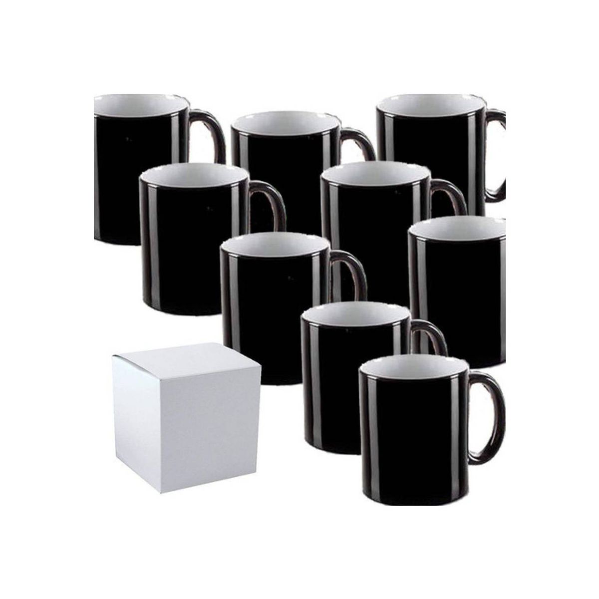 GENERICO - Caja 48 Tazones Mágicos Estampar Sublimación + Cajas