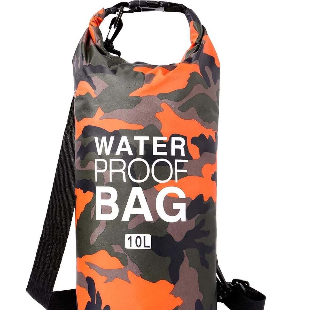 GENERICO - Bolso Seco Impermeable Mochila Camping 10 Litros Naranja