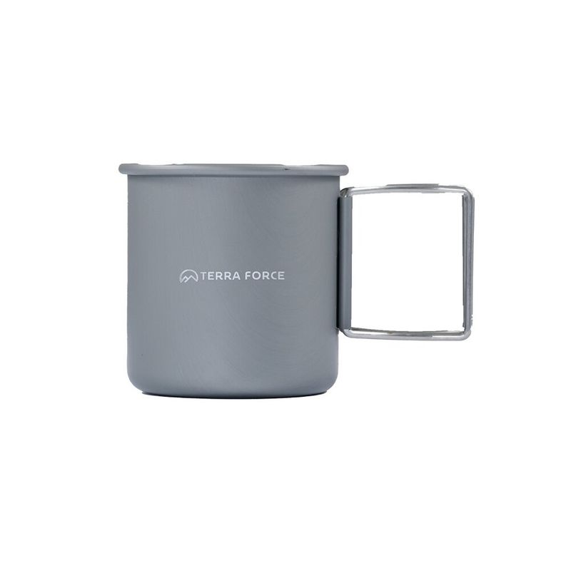 TERRA FORCE - TAZA ALUMINIO CAMPING 300ML GRIS