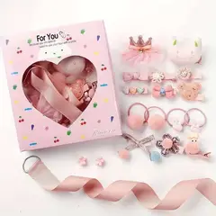 GENERICO - Set caja accesorios para cabello para niña