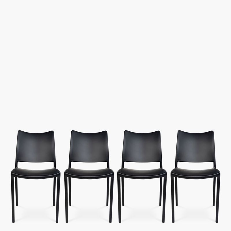 FORM DESIGN - Packs 4 Sillas Plástico Terraza Todi Negro Form