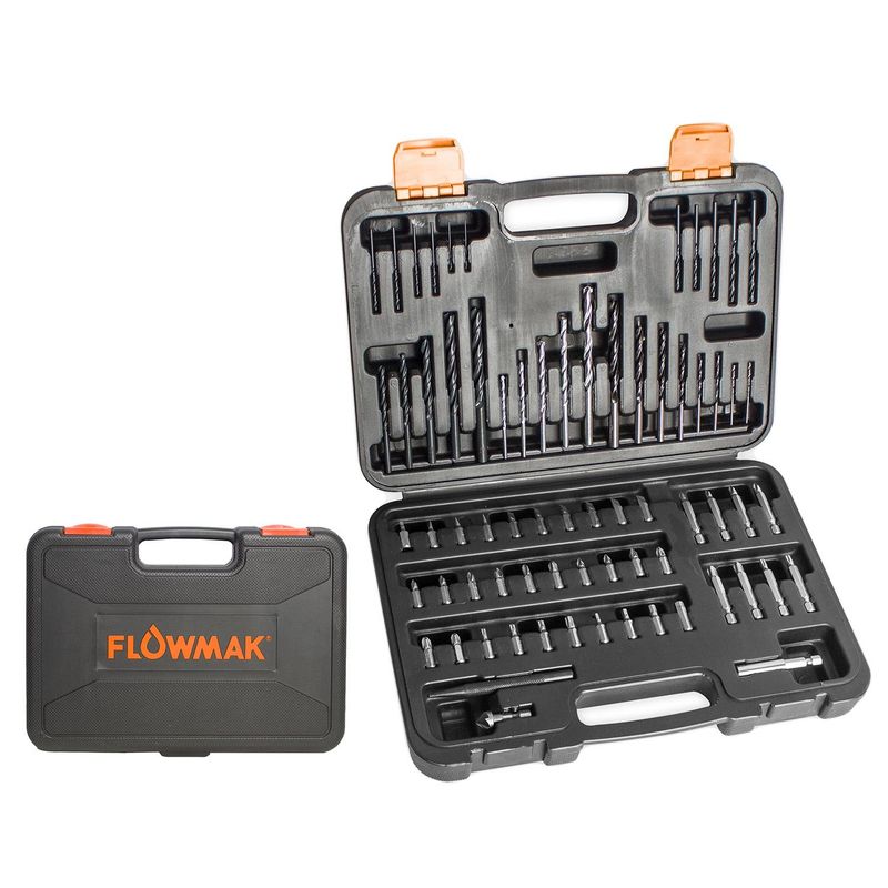 FLOWMAK - Set de brocas y puntas 70pzs Flowmak