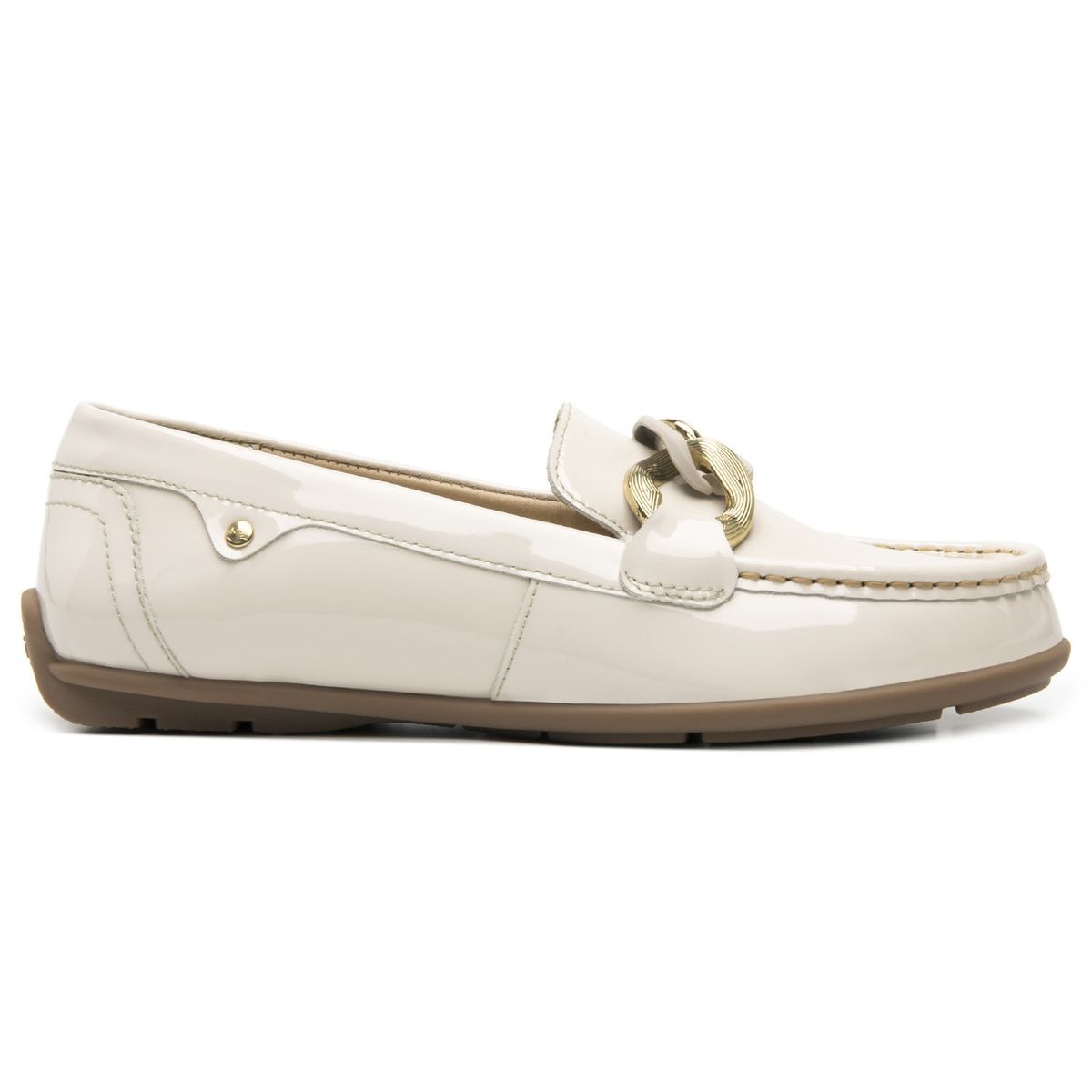FLEXI - Mocasín Mujer Cuero Pamela 124304 Blanco Perla Flexi