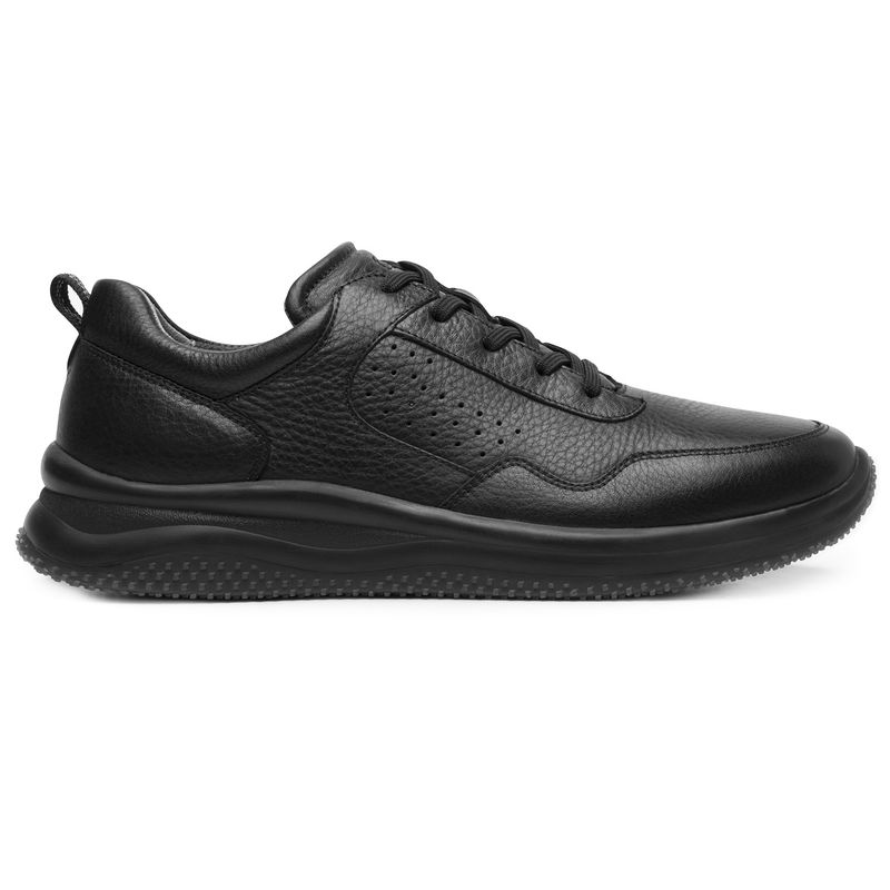 FLEXI - Zapatilla Hombre Cuero Flyer 410701 Negro Flexi