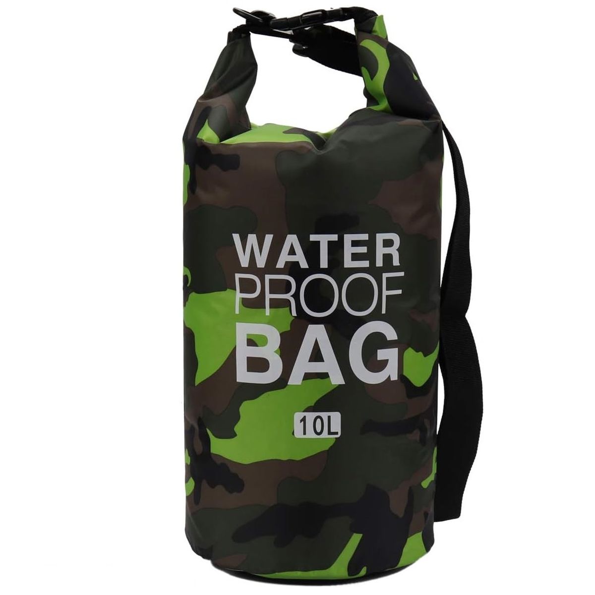 GENERICO - Bolso Seco Impermeable Mochila Camping 10 Litros Verde Camo