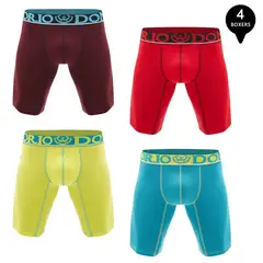 GIOVACCHINO - Pack de 4 Boxer Largo Algodón Hombre
