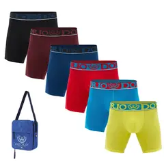GIOVACCHINO - Pack de 6 Boxer Medio Algodón Hombre Con Bolso Regalo