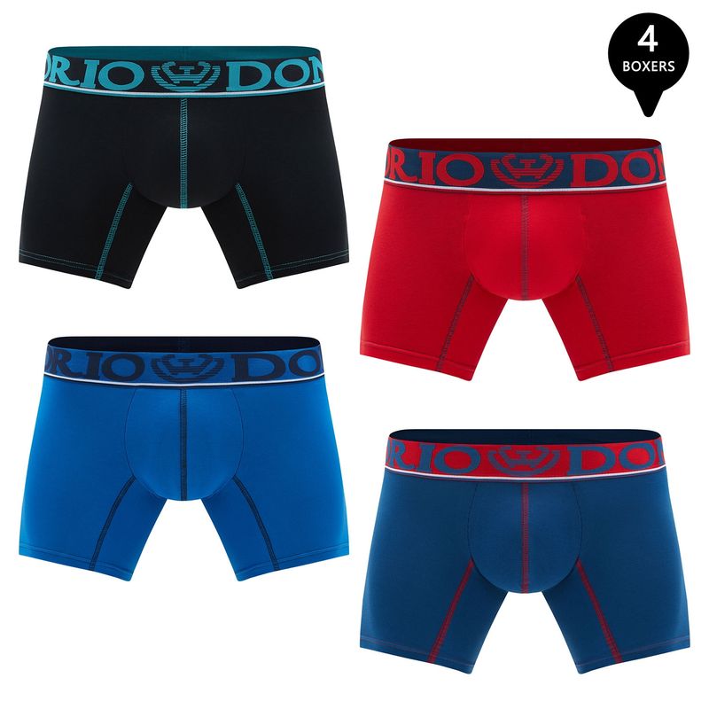 GIOVACCHINO - Pack de 4 Boxer Corto Algodón Hombre