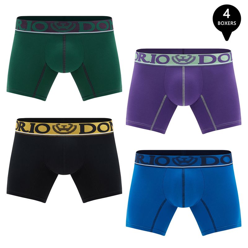 GIOVACCHINO - Pack de 4 Boxer Corto Algodón Hombre