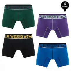 GIOVACCHINO - Pack de 4 Boxer Corto Algodón Hombre
