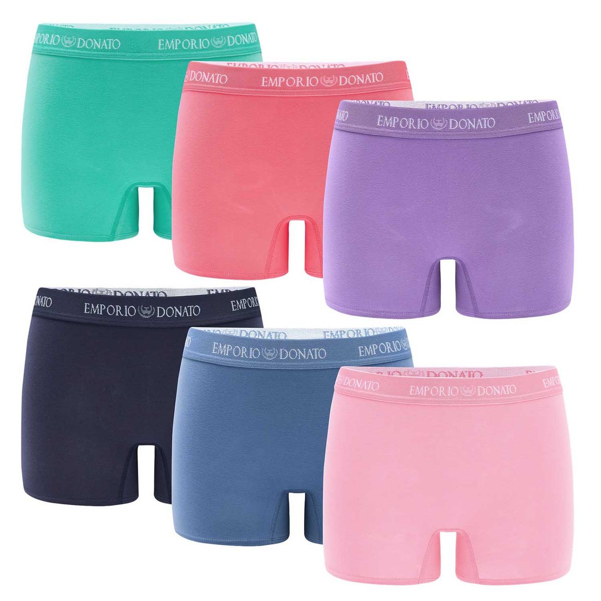 GIOVACCHINO - Pack de 6 Calzones Pantaleta Algodón Mujer