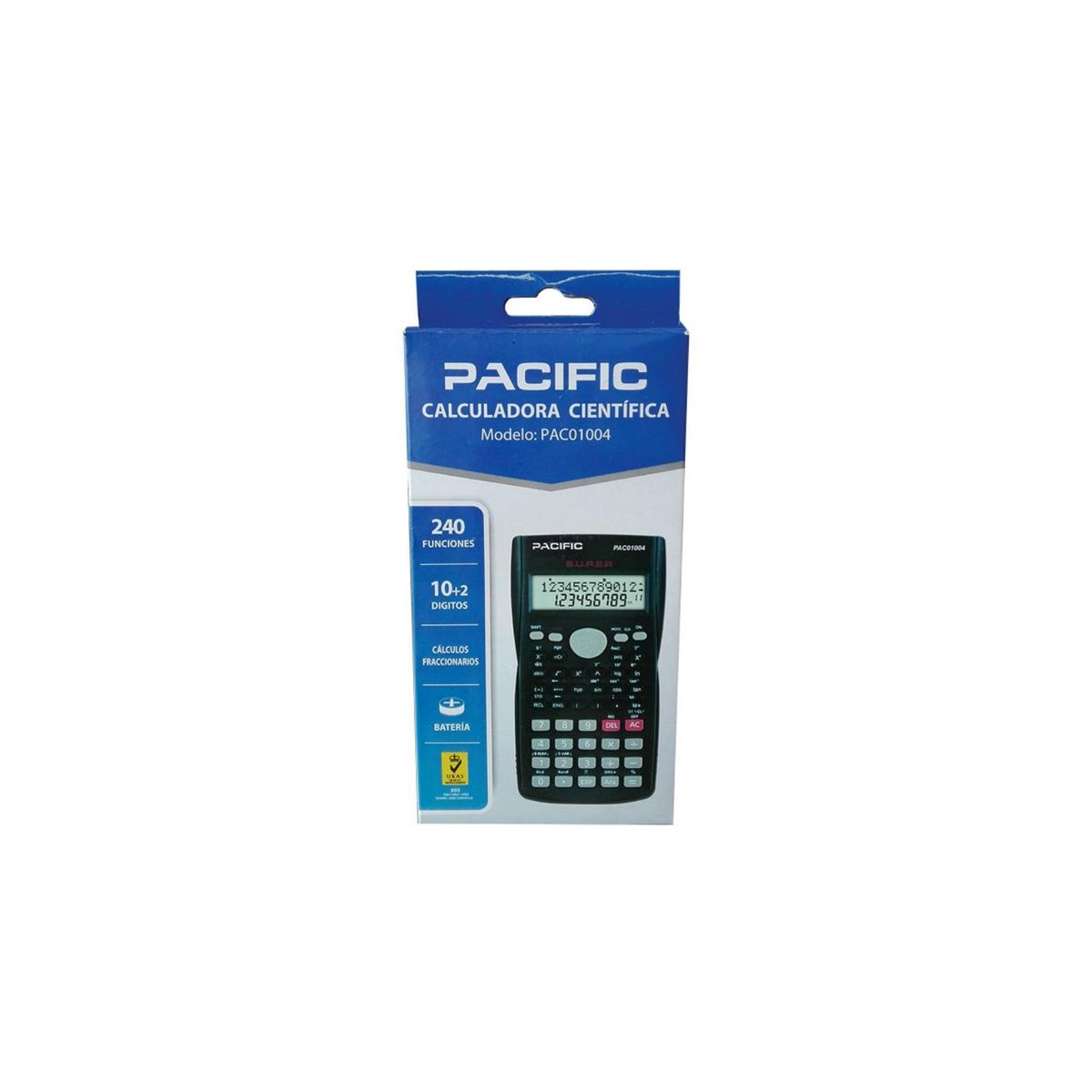 PACIFIC - Calculadora Científica 240 Funciones De 12 Dígitos - SC