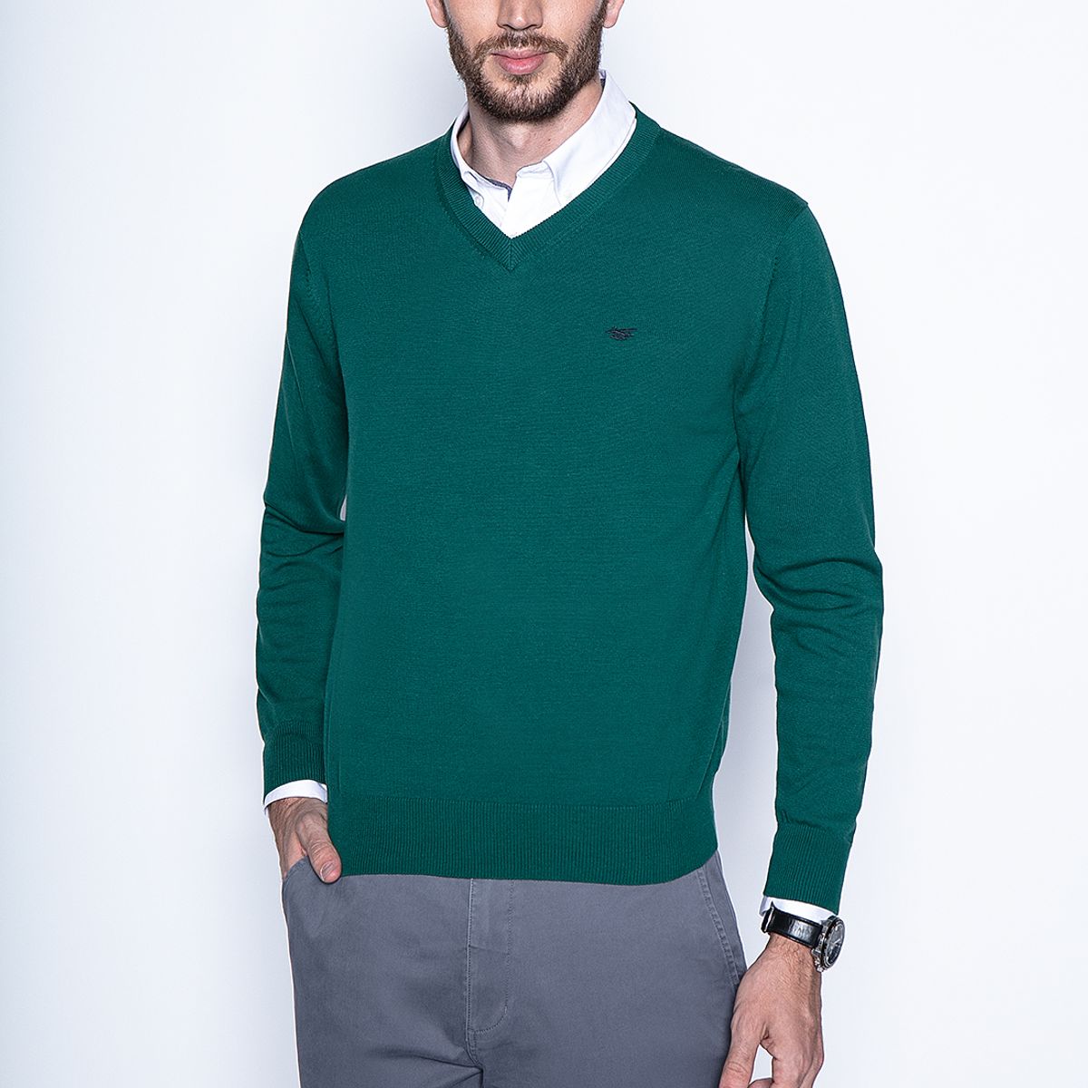 FEROUCH - Sweater Smart Casual L/S Verde Ferouch