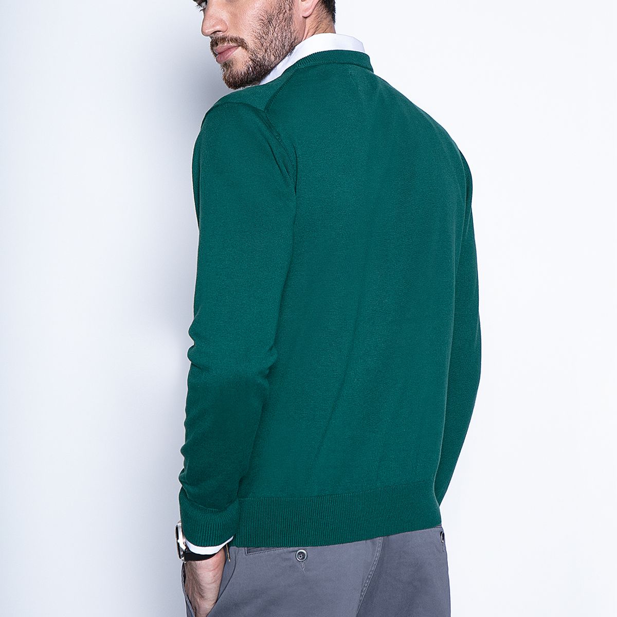 FEROUCH - Sweater Smart Casual L/S Verde Ferouch