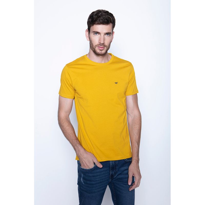 FEROUCH - Polera Basica Mc Amarillo Ferouch