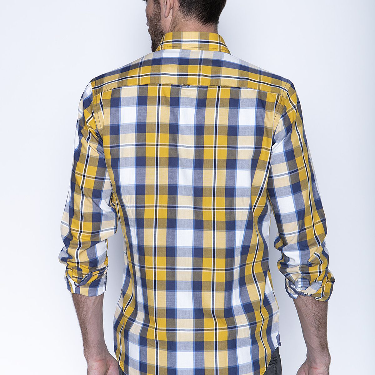 FEROUCH - Camisa Check Colorado Fj Amarillo Ferouch