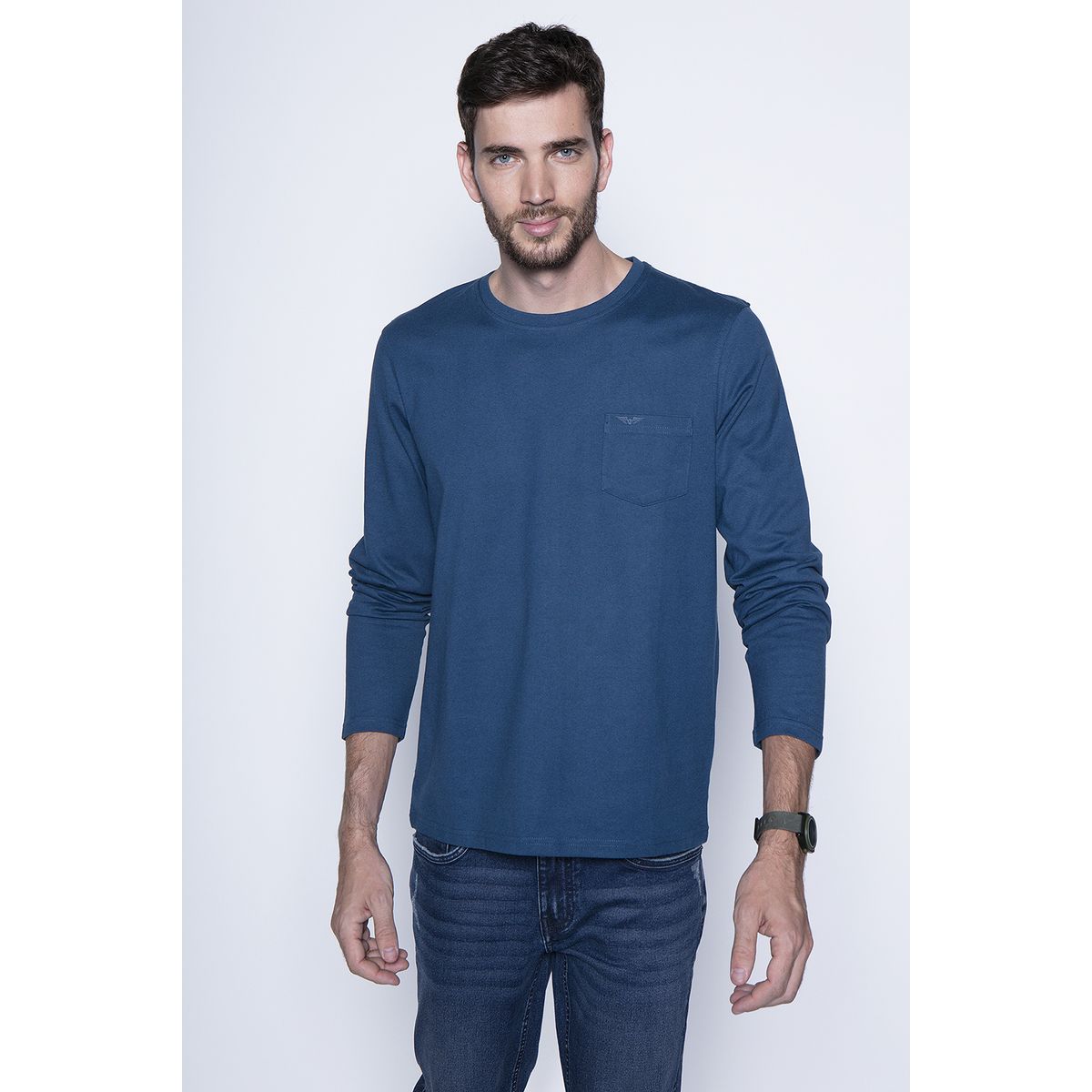 FEROUCH - Polera Basica Ml Negro Ferouch