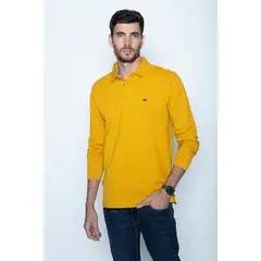 FEROUCH - Polera Polo Ml Amarillo