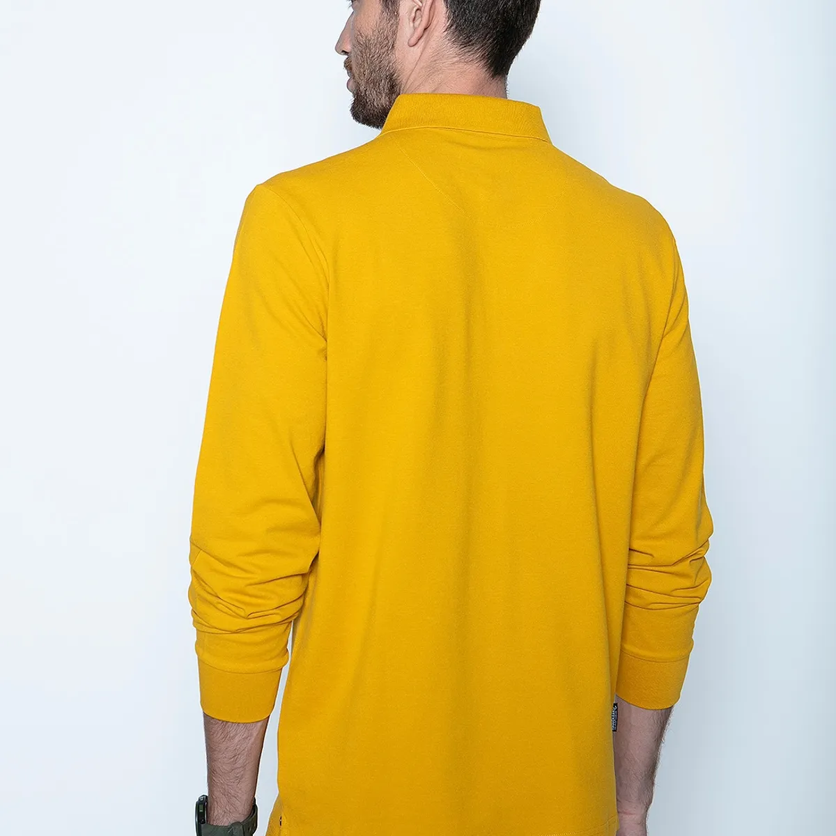 FEROUCH - Polera Polo Ml Amarillo Ferouch