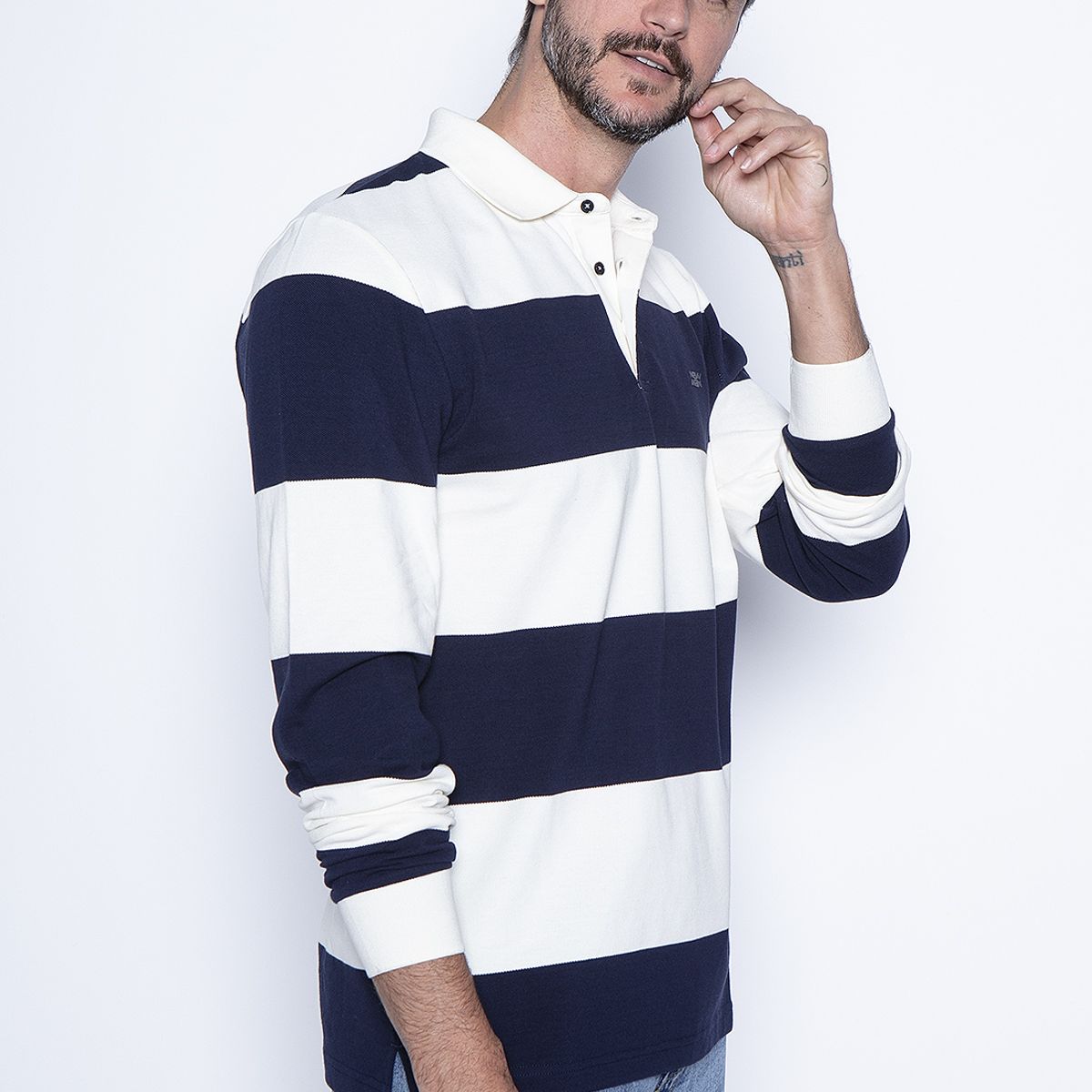 NEW MAN - Polera Colonia Azul New Man