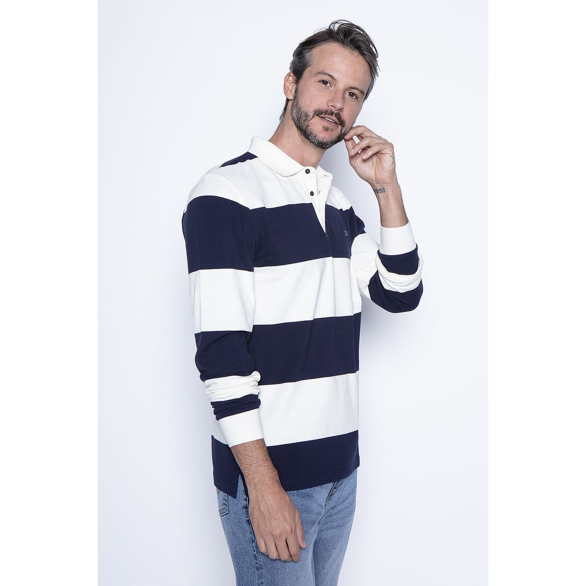 NEW MAN - Polera Colonia Azul New Man