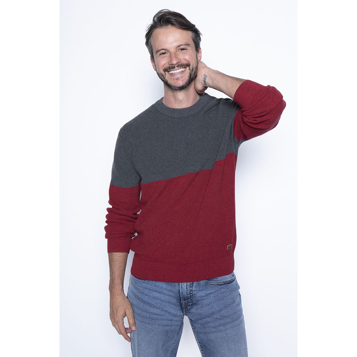 NEW MAN - Sweater Palencia Rojo New Man