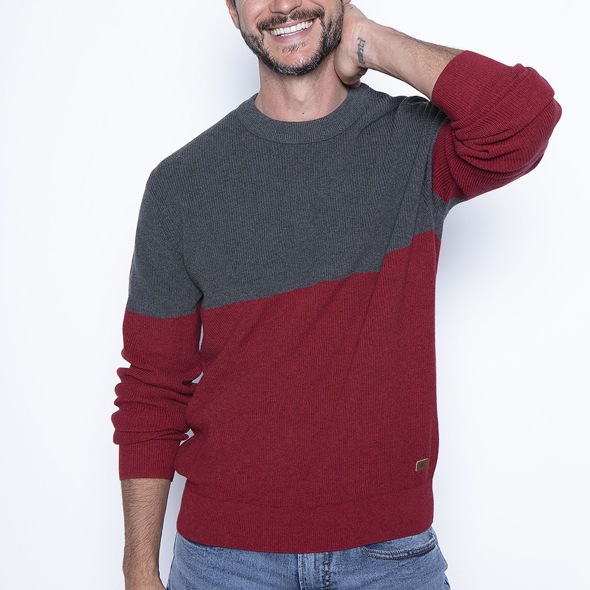 NEW MAN - Sweater Palencia Rojo New Man