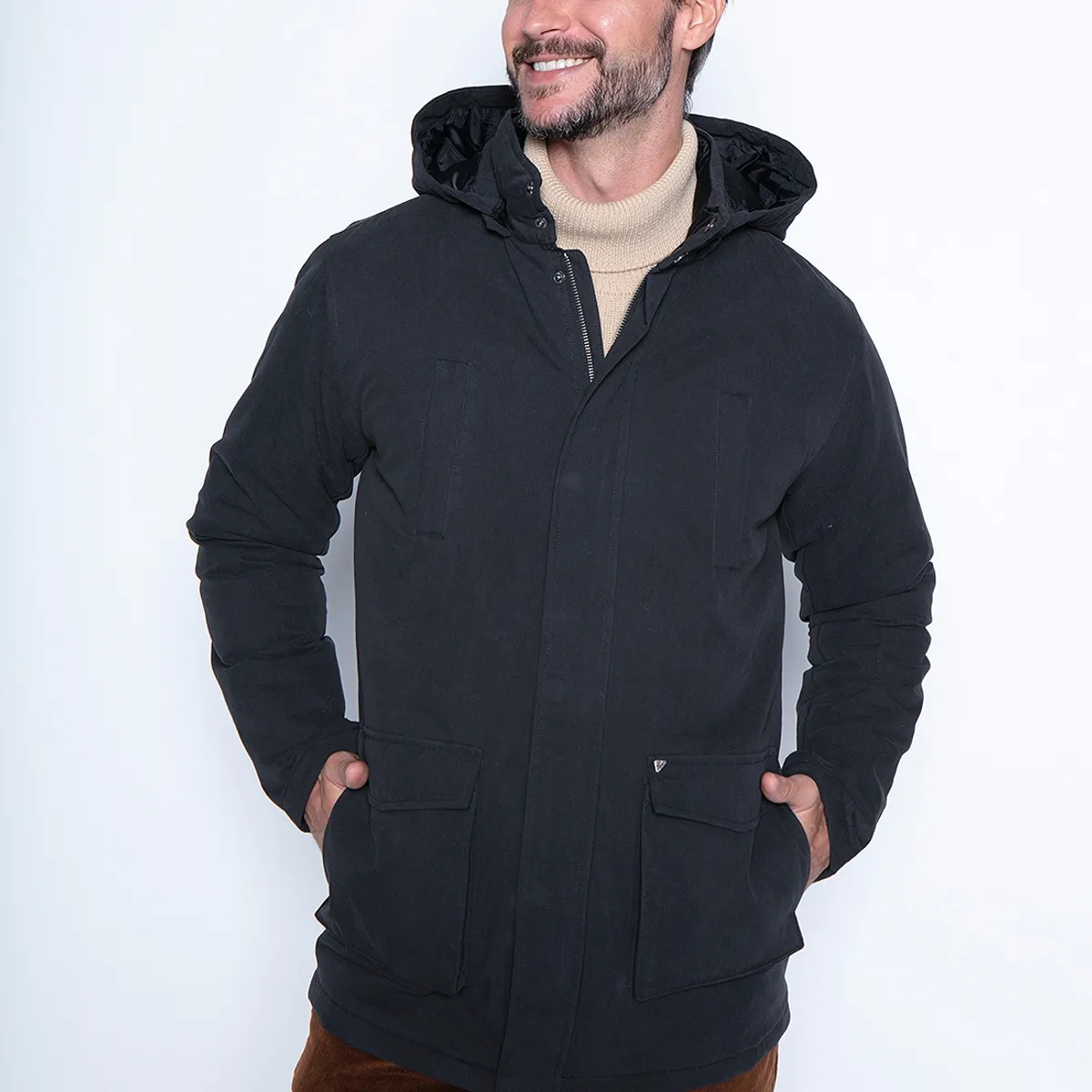 NEW MAN - Chaqueta Crusto Negro New Man