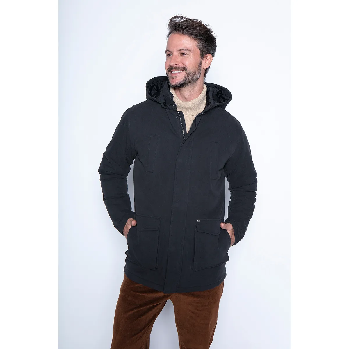NEW MAN - Chaqueta Crusto Negro New Man