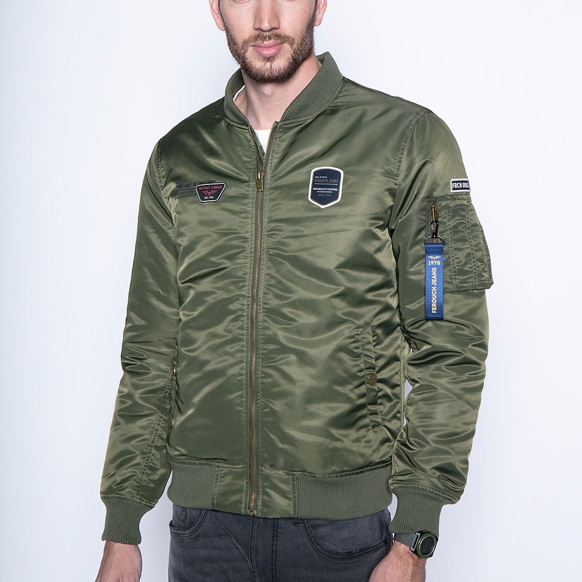 FEROUCH - Chaqueta Pilot Fj Verde Ferouch