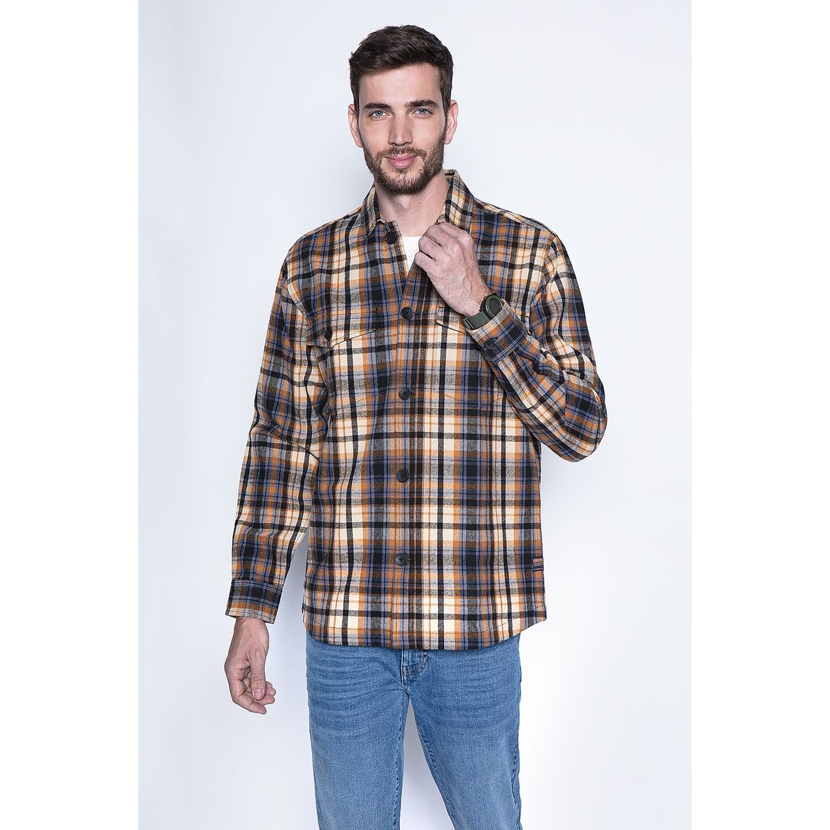 FEROUCH - Overshirt Kansas Fj Café Ferouch