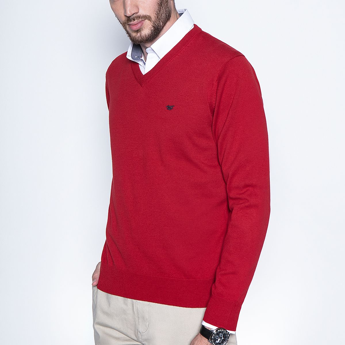 FEROUCH - Sweater Smart Casual L/S Rojo Ferouch