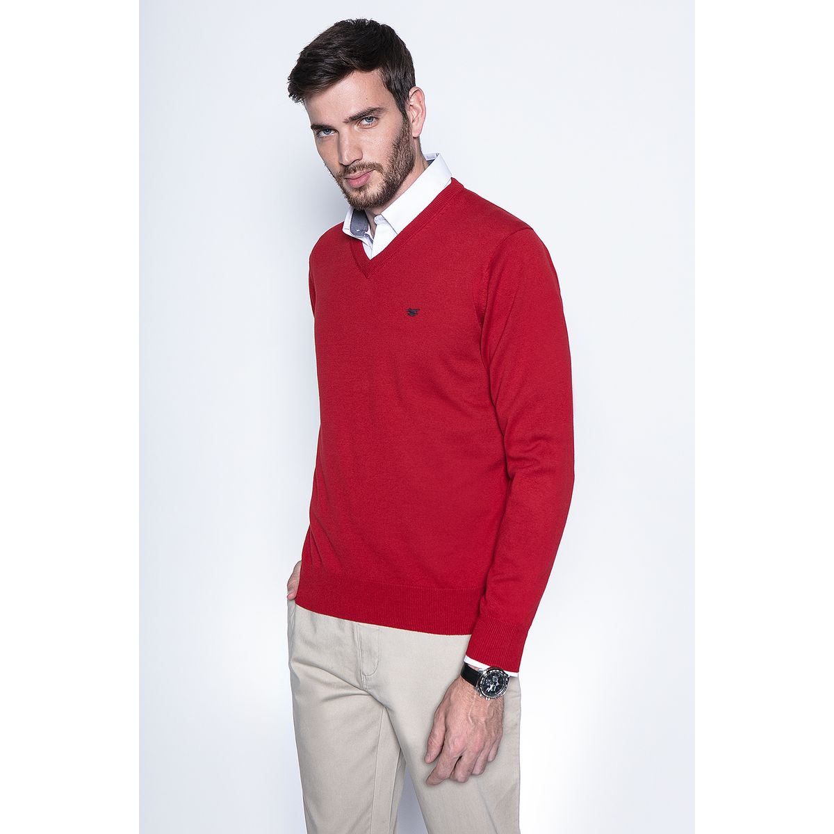 FEROUCH - Sweater Smart Casual L/S Rojo Ferouch