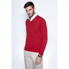 FEROUCH - Sweater Smart Casual L/S Rojo
