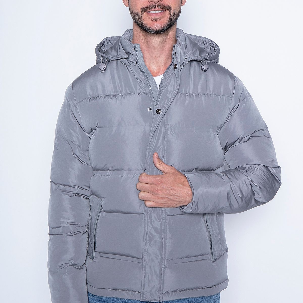 NEW MAN - Chaqueta Cortana Gris New Man