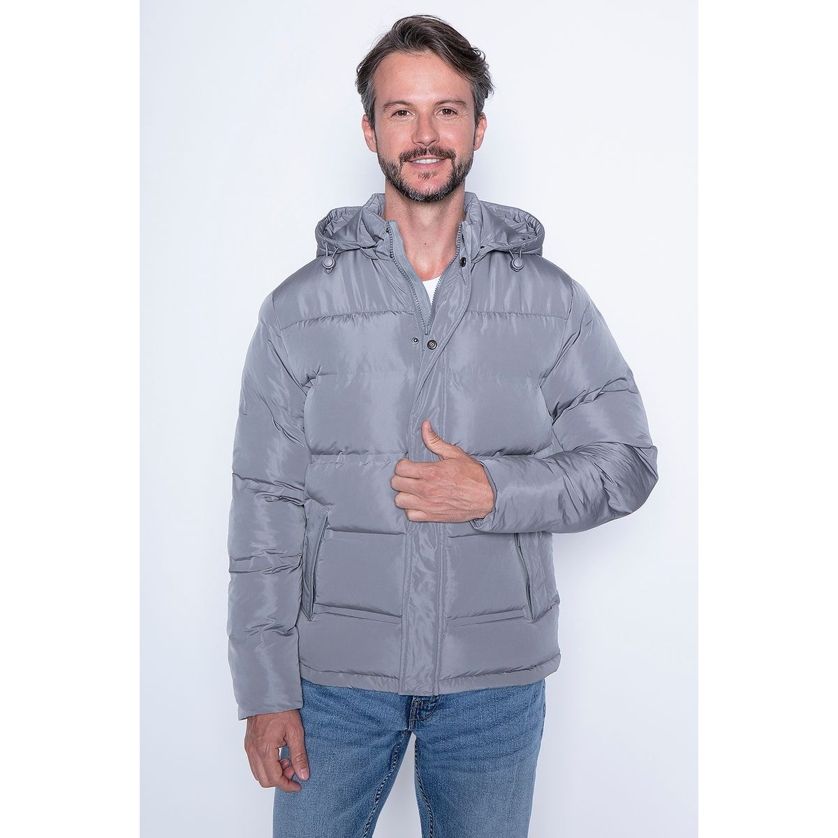 NEW MAN - Chaqueta Cortana Gris New Man