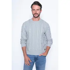 NEW MAN - Sweater Bolonia Gris New Man.