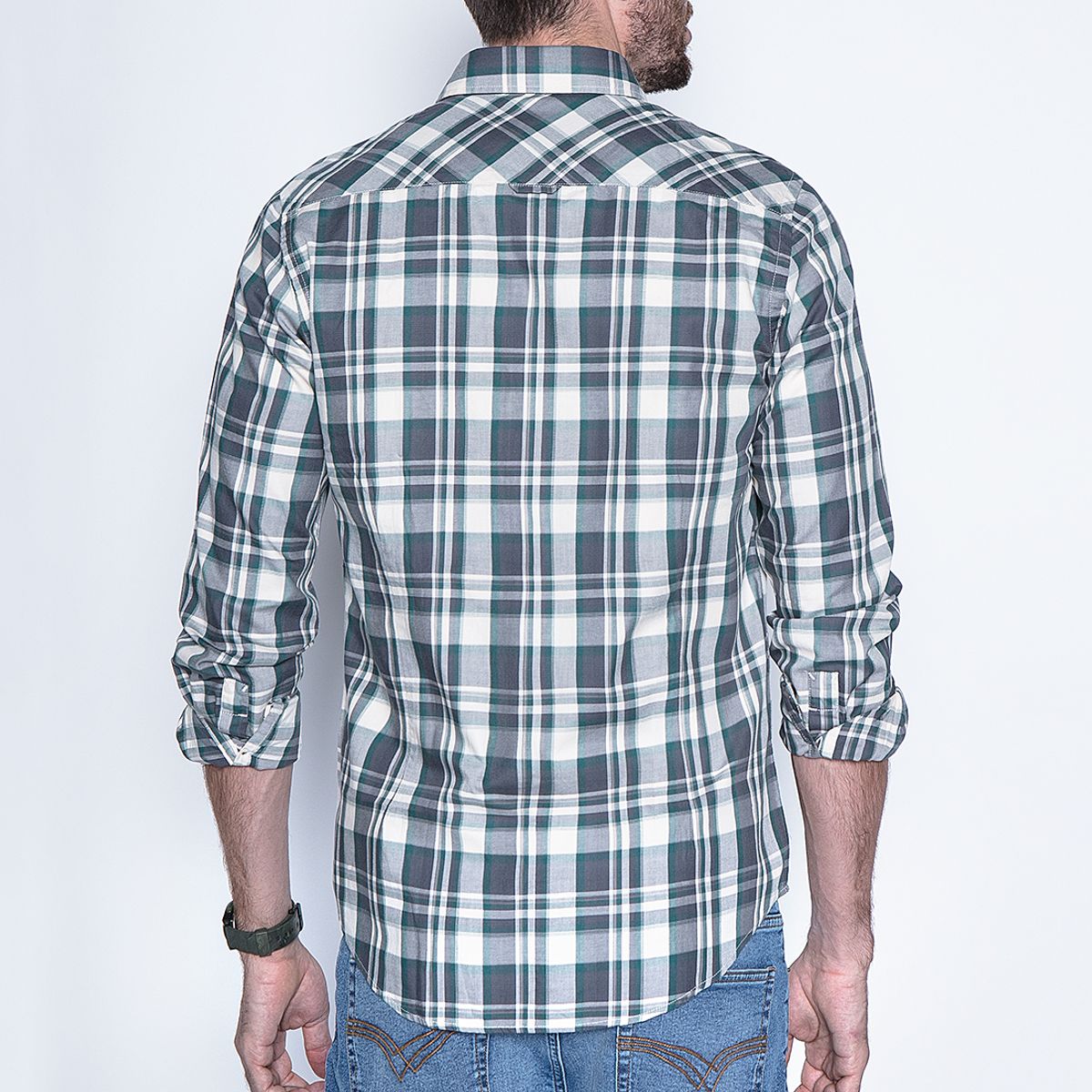 FEROUCH - Camisa Check California Fj Verde Ferouch