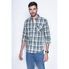 FEROUCH - Camisa Check California Fj Verde