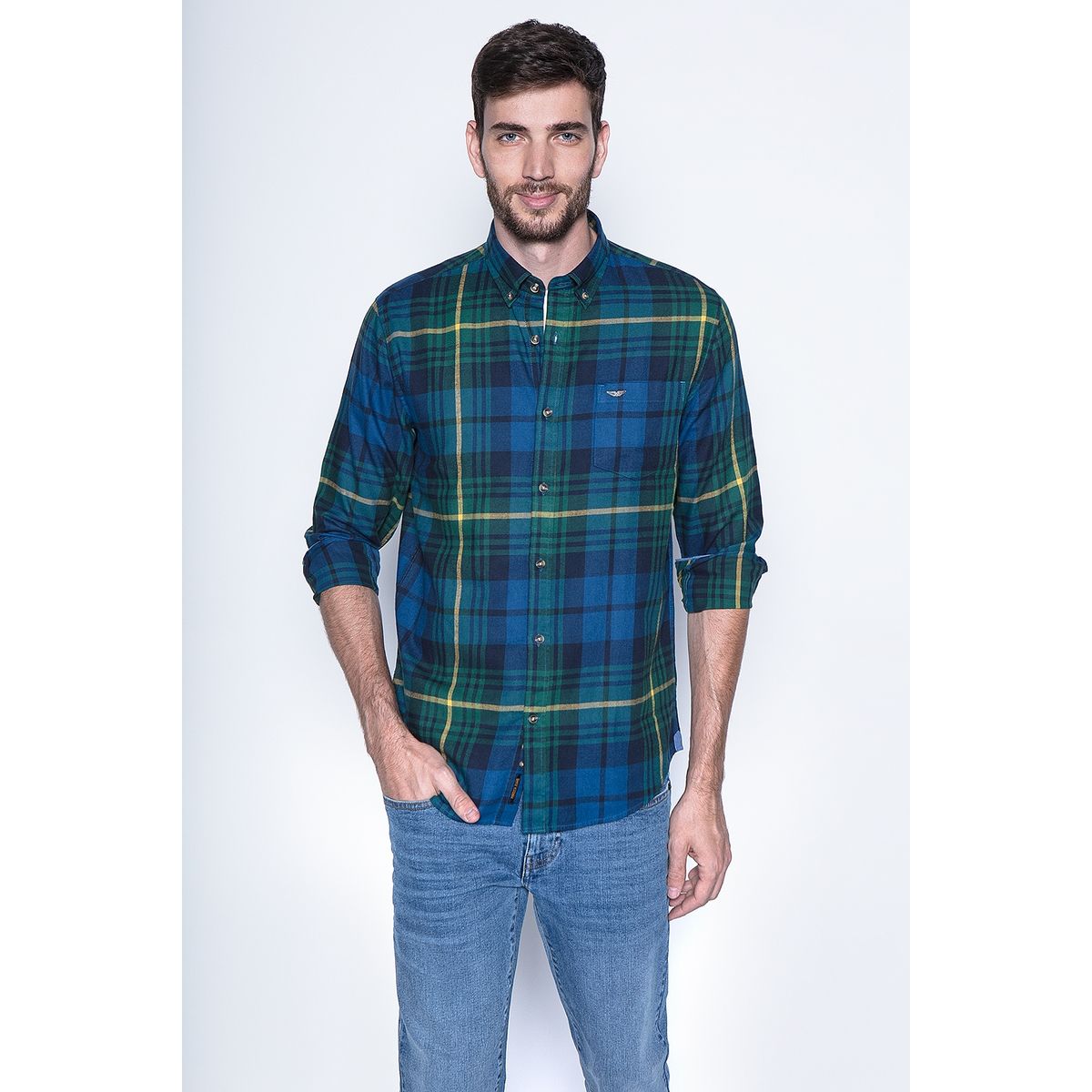 FEROUCH - Camisa Cuadro Texas Fj Verde Ferouch