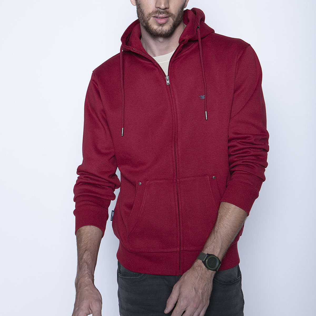 FEROUCH - Poleron Basico Full Zipper Rojo Ferouch