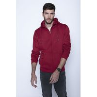 Poleron Basico Full Zipper Rojo