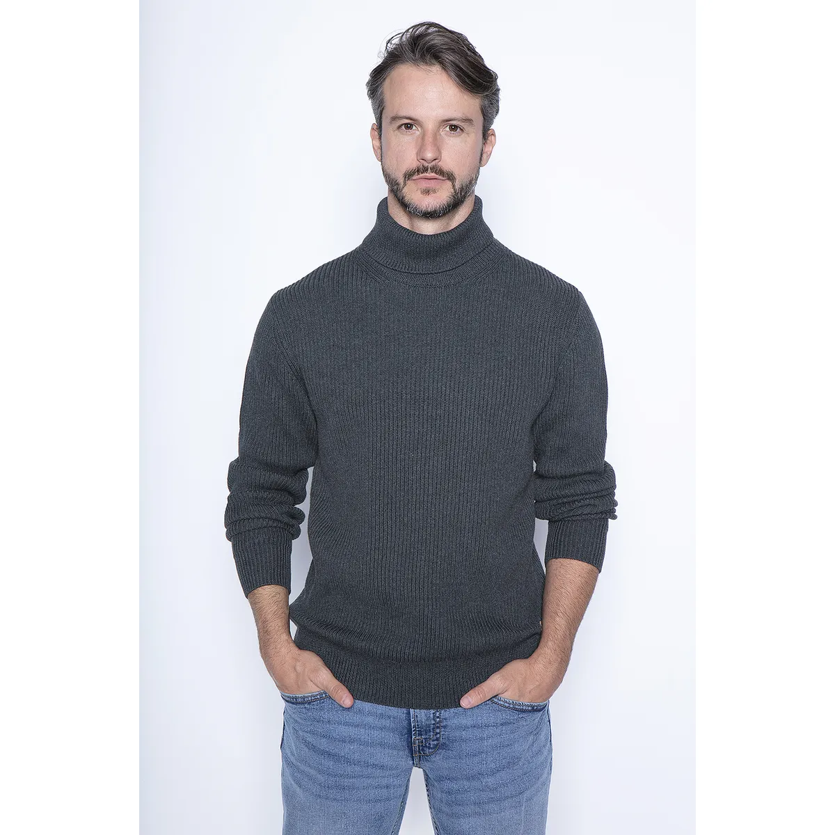 NEW MAN - Sweater Cordaba Gris New Man