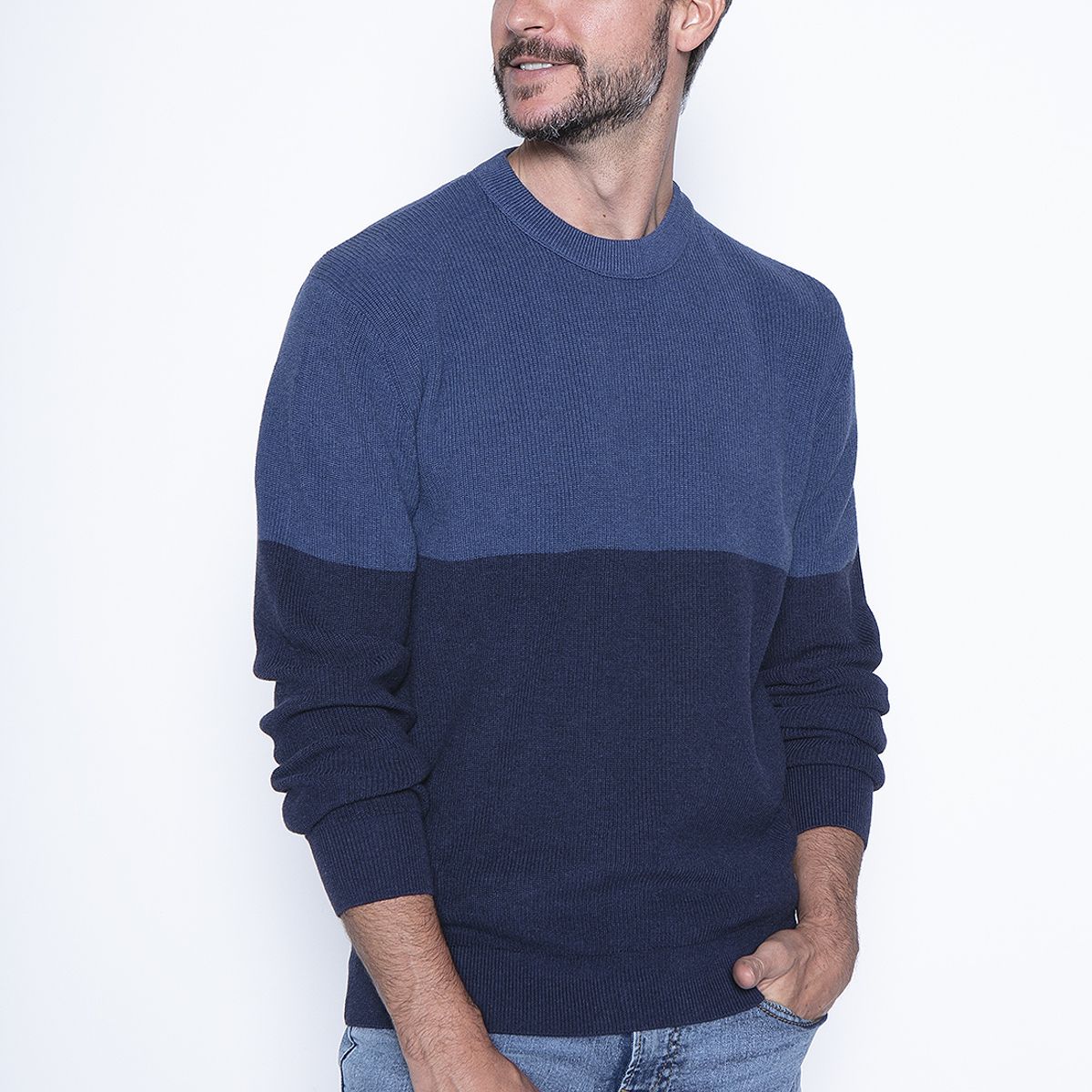 NEW MAN - Sweater Palencia Azul New Man