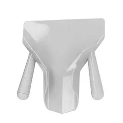 GENERICO - Poruña Plástica Para Papas Fritas Doble Mango