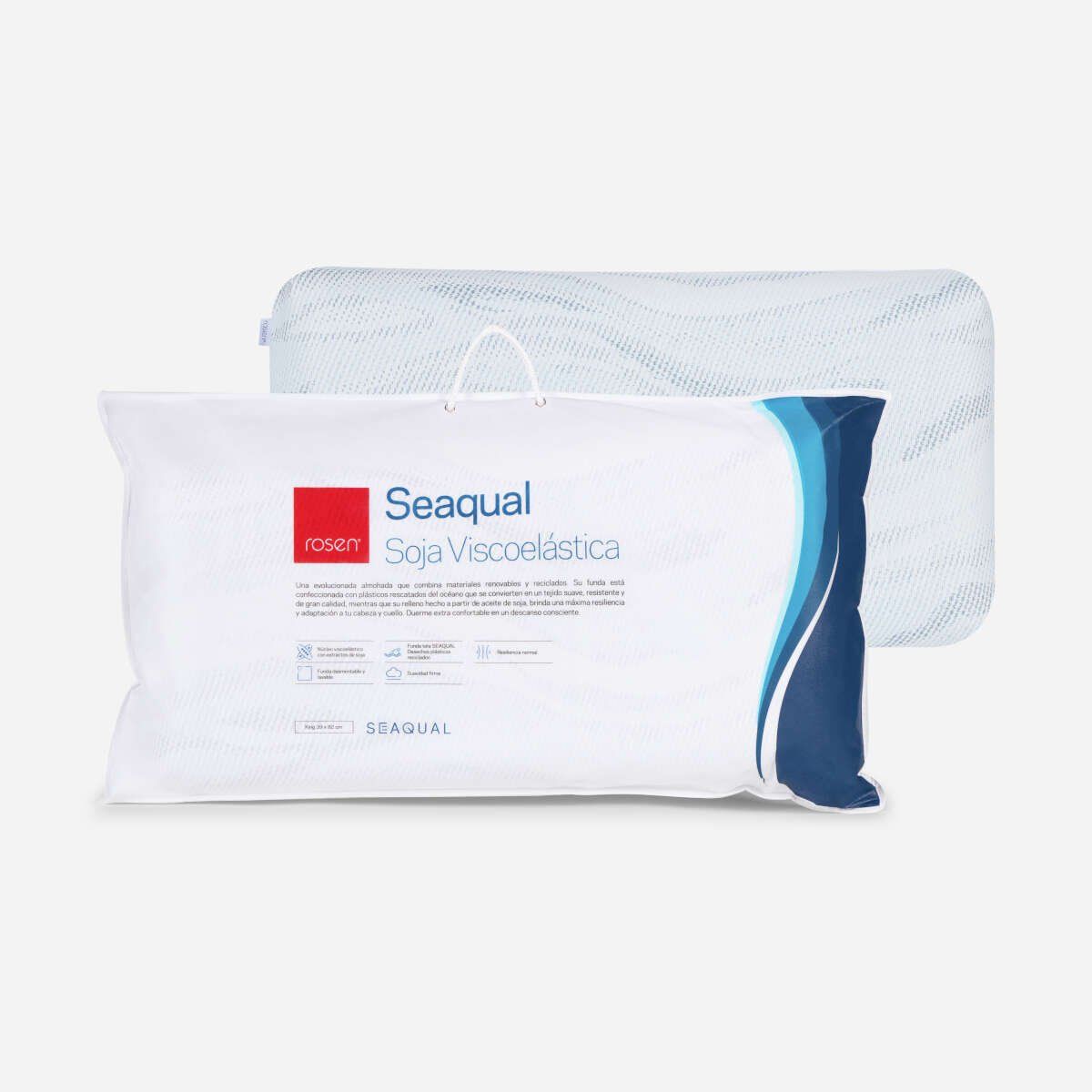ROSEN - Almohada Rosen Seaqual Viscoelástica King 39 x 82 cm