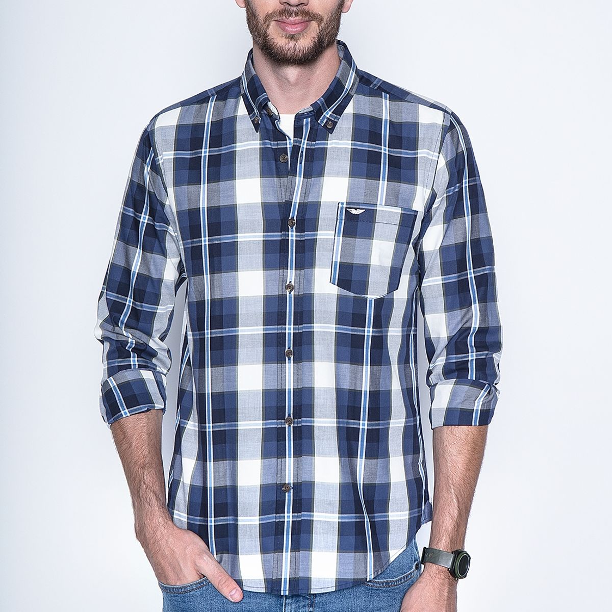 FEROUCH - Camisa Check Colorado Fj Verde Ferouch