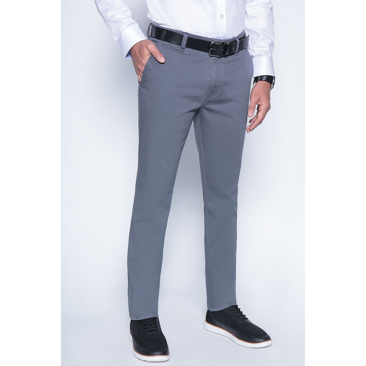 NEW MAN - Pantalón Bagneaux Gris New Man